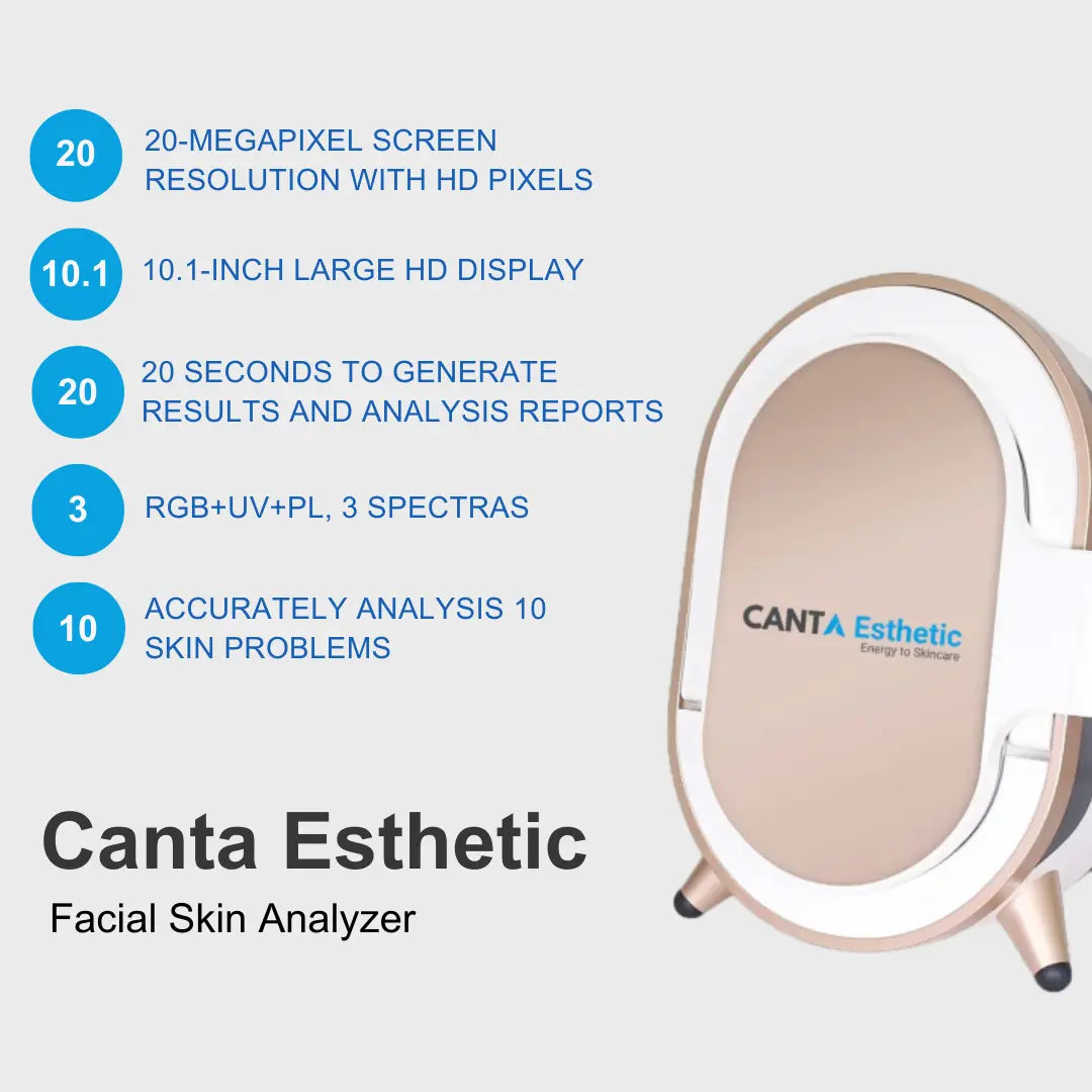 skin analysis machine features canta esthetic
