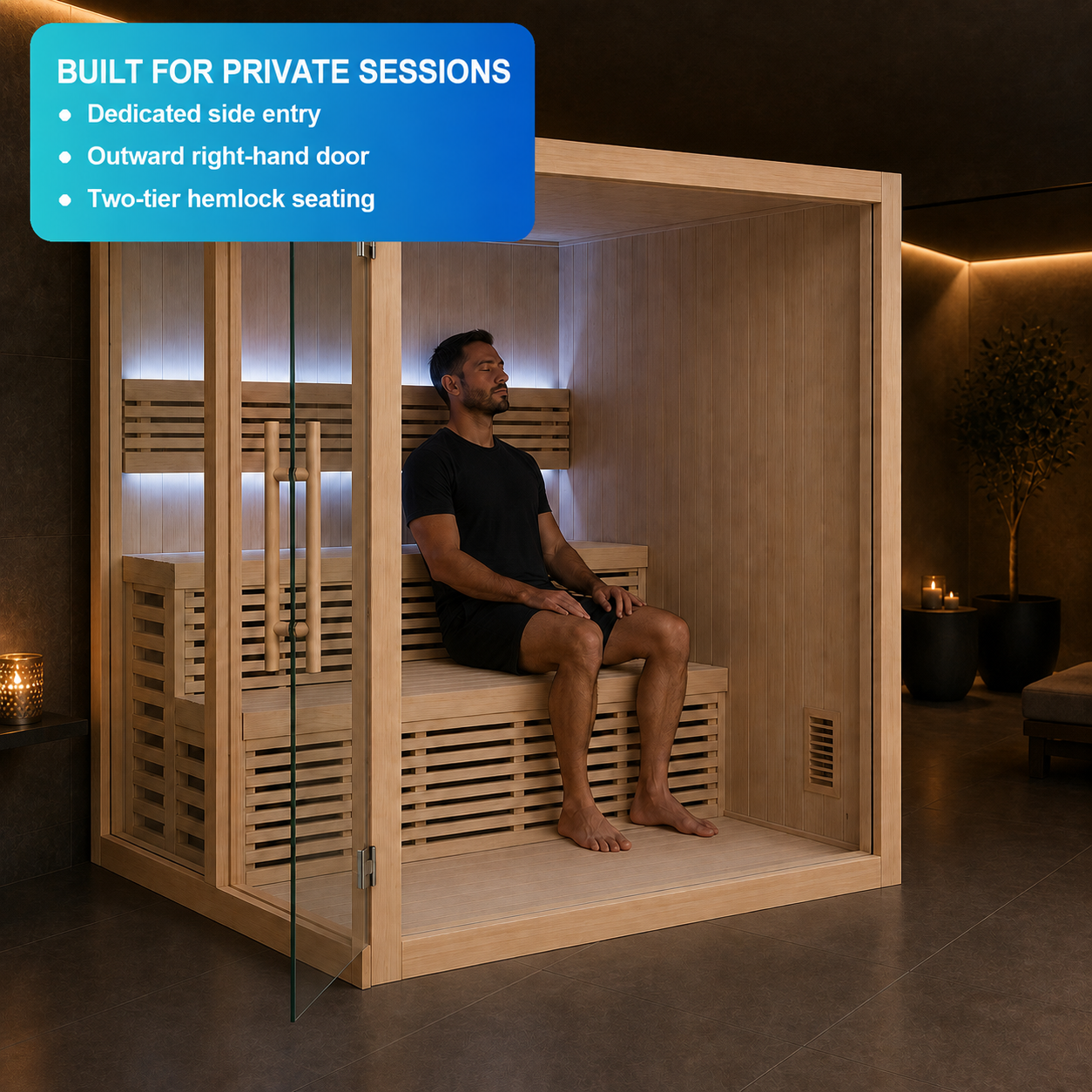 Thermelyra Indoor Infrared Sauna — product lifestyle or detail view 4