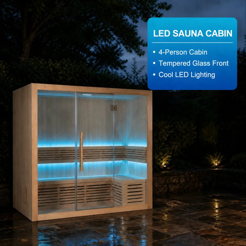 Vespera LED Steam Sauna Cabin — product lifestyle or detail view 3