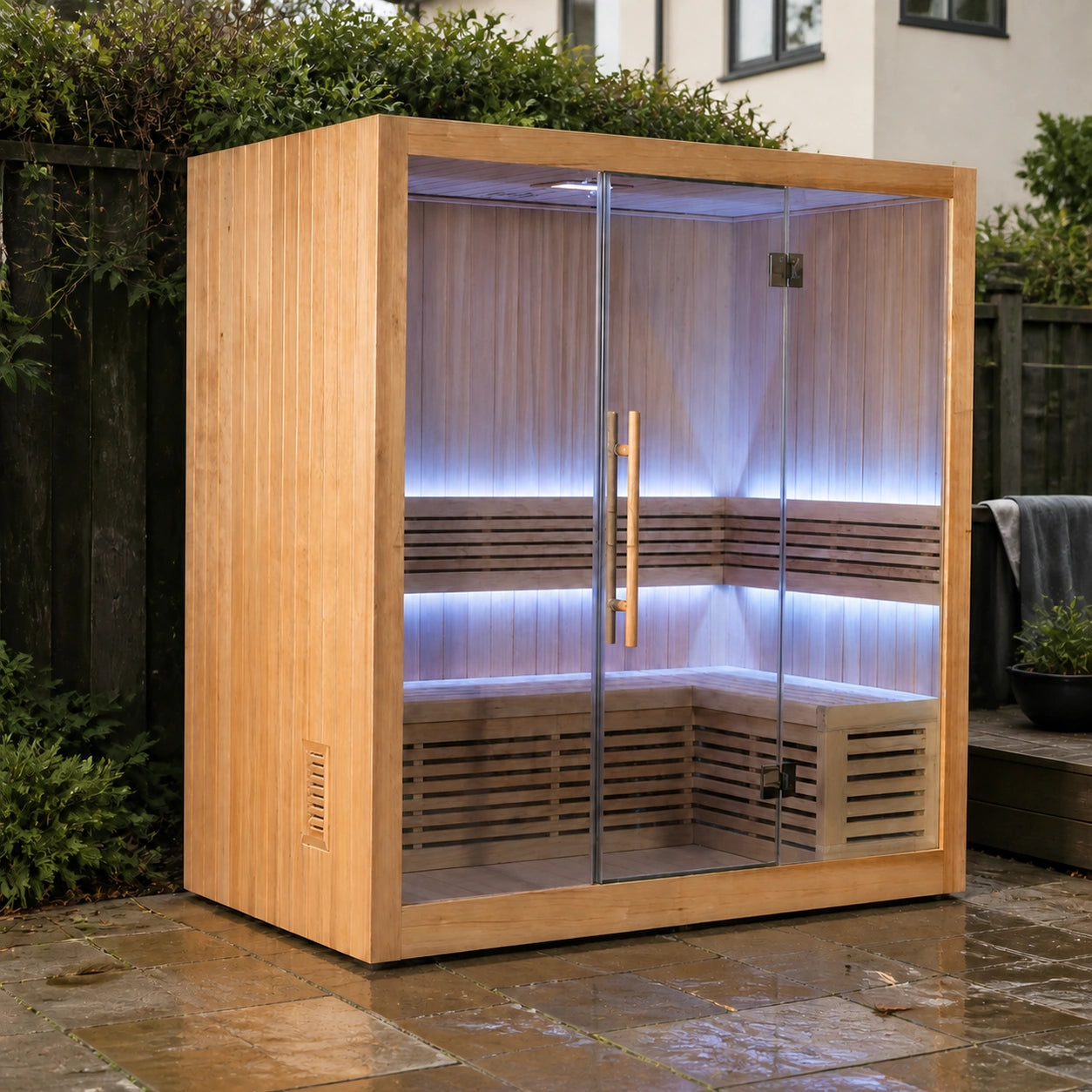 Vespera LED Steam Sauna Cabin — product lifestyle or detail view 5